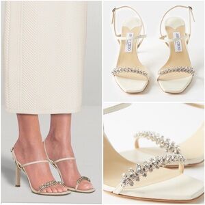 バレエシューズ Jimmy Choo Slate Rubber The Jelly Ballerinas The Jelly | Light Verde Jelly Ballerina Flats with Crystal